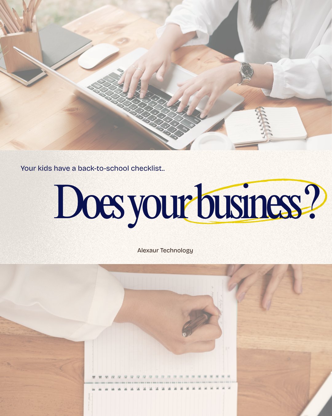 Back to school checklist graphic for your Katy business readiness